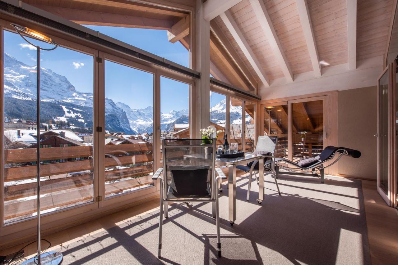 Chalet Schneehoren Penthouse Wengen Exterior photo