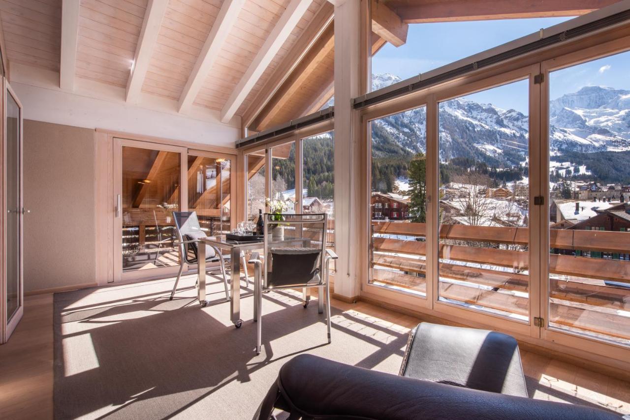 Chalet Schneehoren Penthouse Wengen Exterior photo