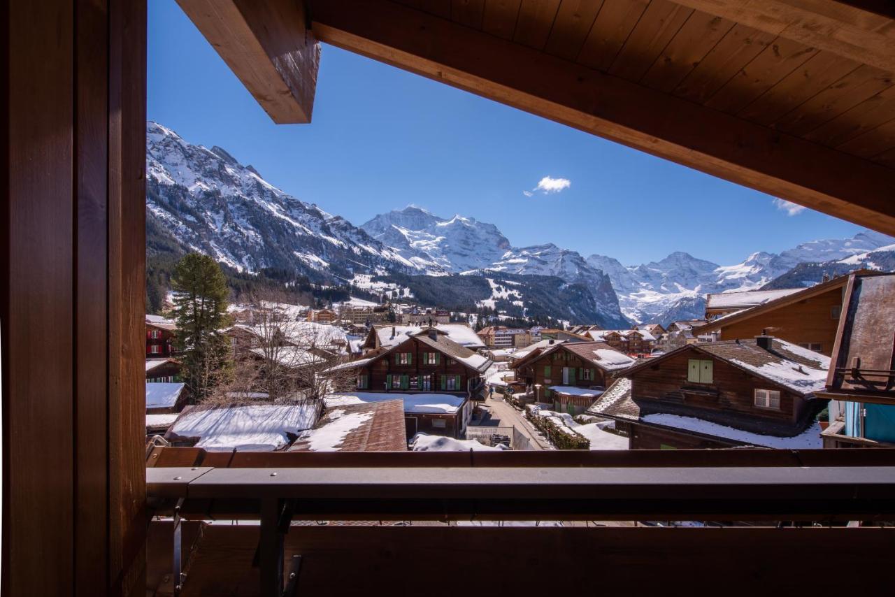 Chalet Schneehoren Penthouse Wengen Exterior photo