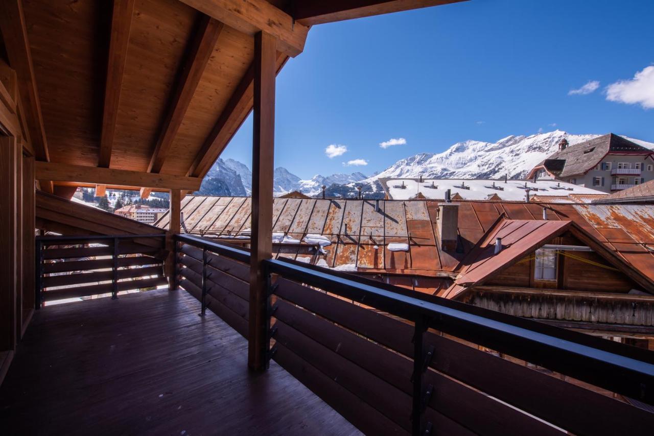 Chalet Schneehoren Penthouse Wengen Exterior photo
