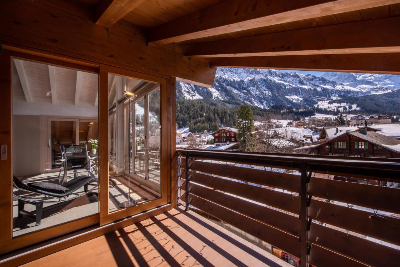 Chalet Schneehoren Penthouse Wengen Exterior photo