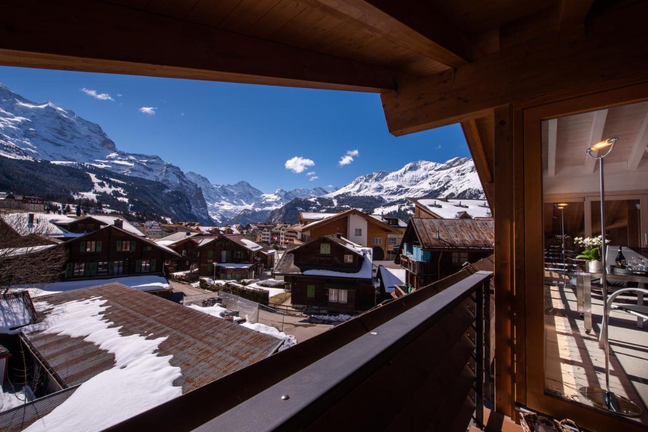 Chalet Schneehoren Penthouse Wengen Exterior photo