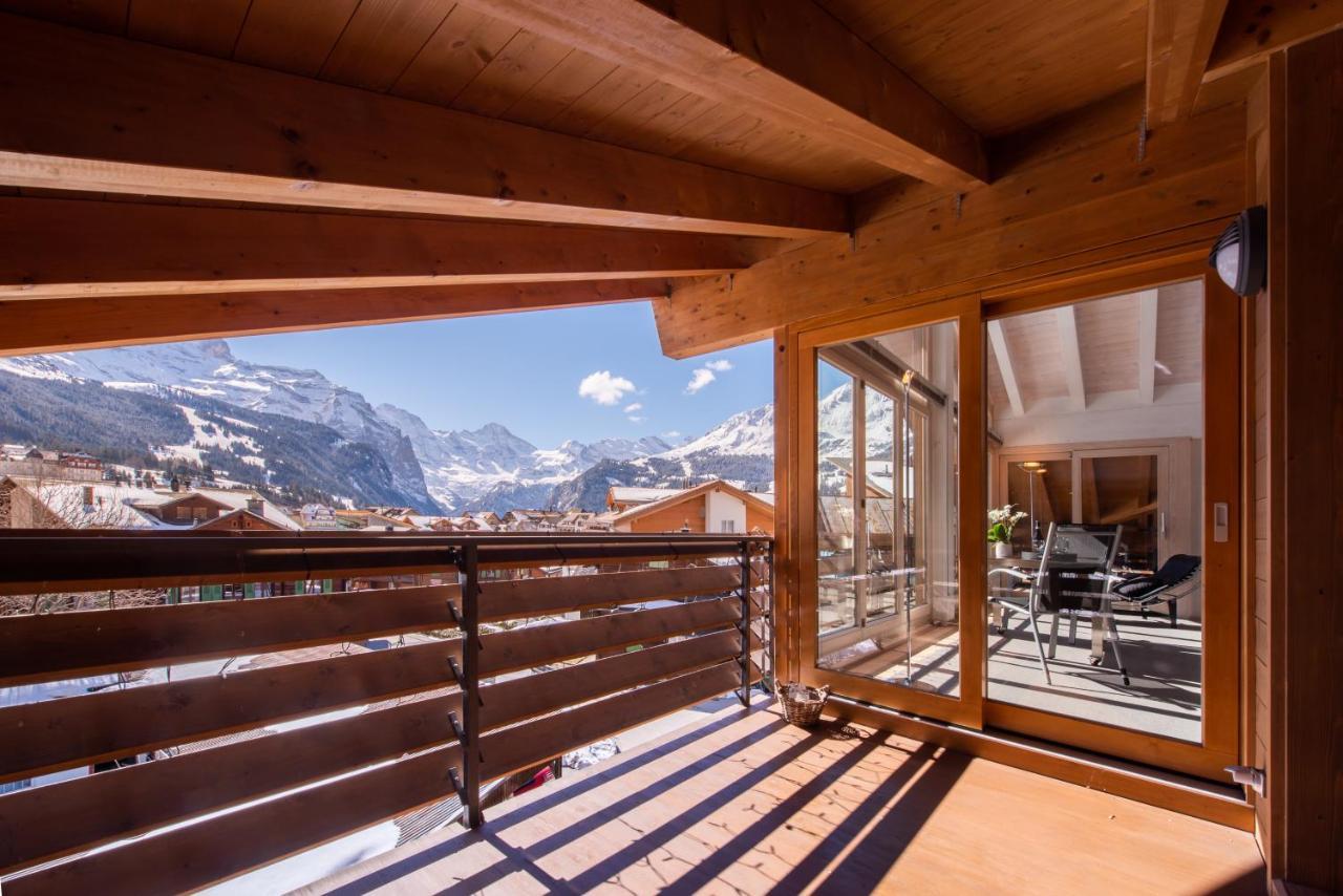 Chalet Schneehoren Penthouse Wengen Exterior photo