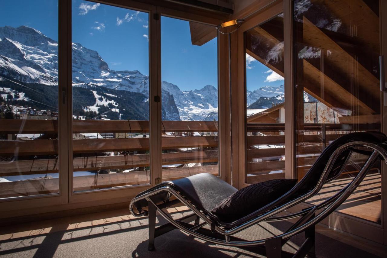 Chalet Schneehoren Penthouse Wengen Exterior photo