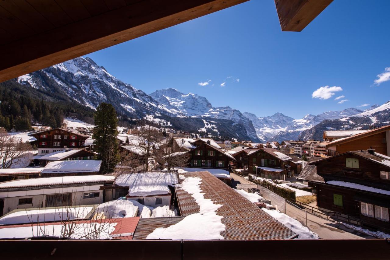 Chalet Schneehoren Penthouse Wengen Exterior photo